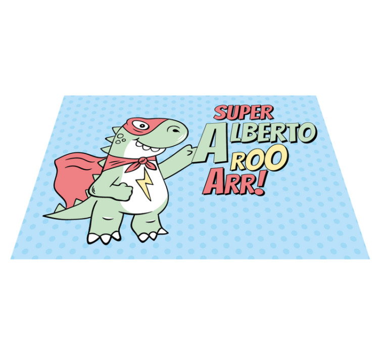 Szuperhős dinoszaurusz vinil szőnyeg mások - TenStickers