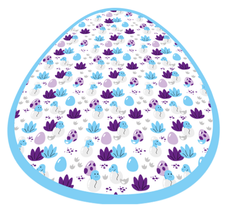 Szeszélyes lény motívuma vinil szőnyeg gyerekek - TenStickers