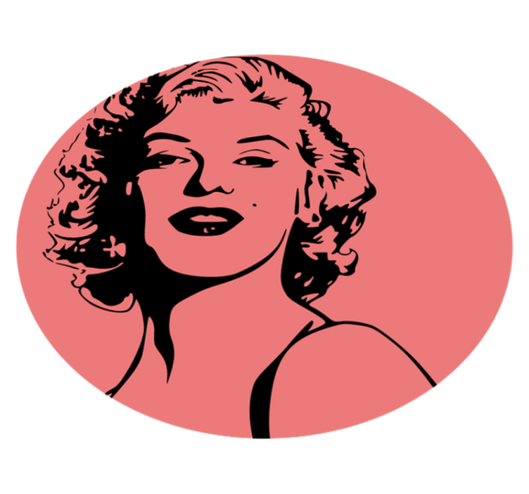 Marilyn monroe portré vinyl szőnyeg - TenStickers