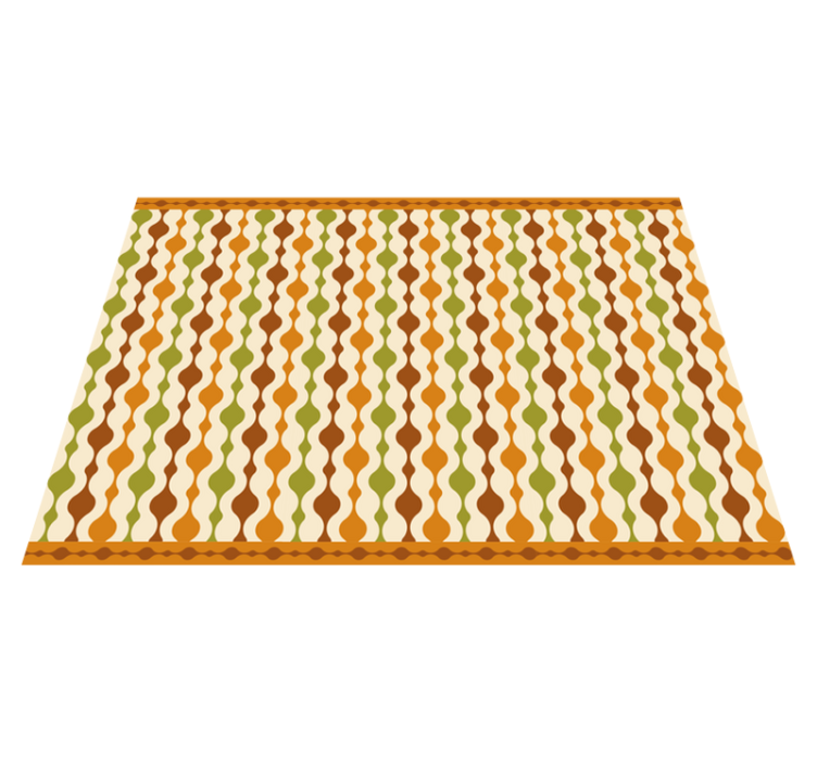 70-es évek csíkos figurák vintage szőnyeg - TenStickers