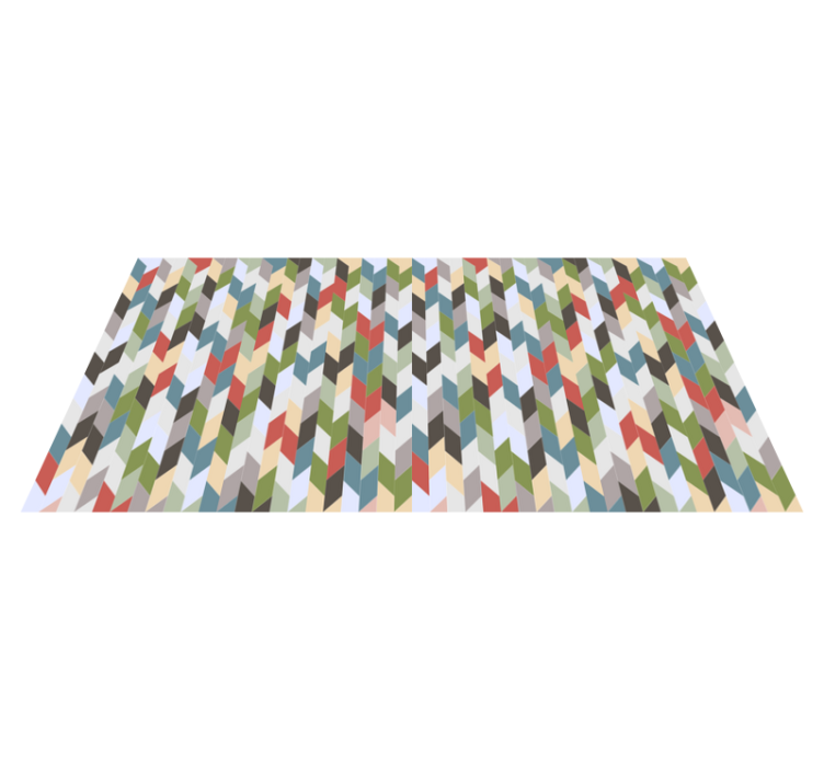 Halszálkás spektrum vinil szőnyeg geometriai - TenStickers