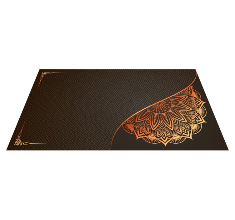 Mandala sarok kialakítás vinil szőnyeg mandala - TenStickers