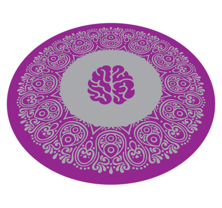 Mandala agy tervezés vinil szőnyeg mandala - TenStickers