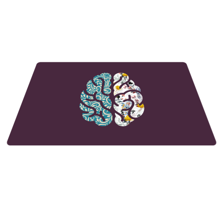 Botanikai jin jang vinil szőnyeg virágok és növények - TenStickers