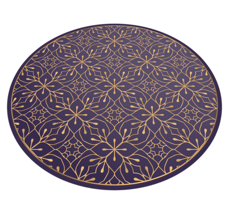 Mandala virágos elegancia vinil szőnyeg mandala - TenStickers