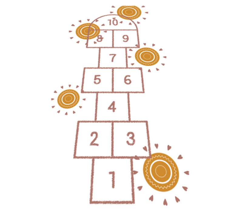 Komlós játszótér vinil szőnyeg Játékok - TenStickers