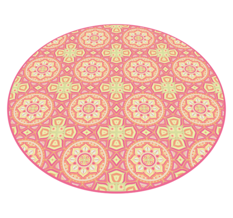 Mandala mintás kör vinil szőnyeg mandala - TenStickers