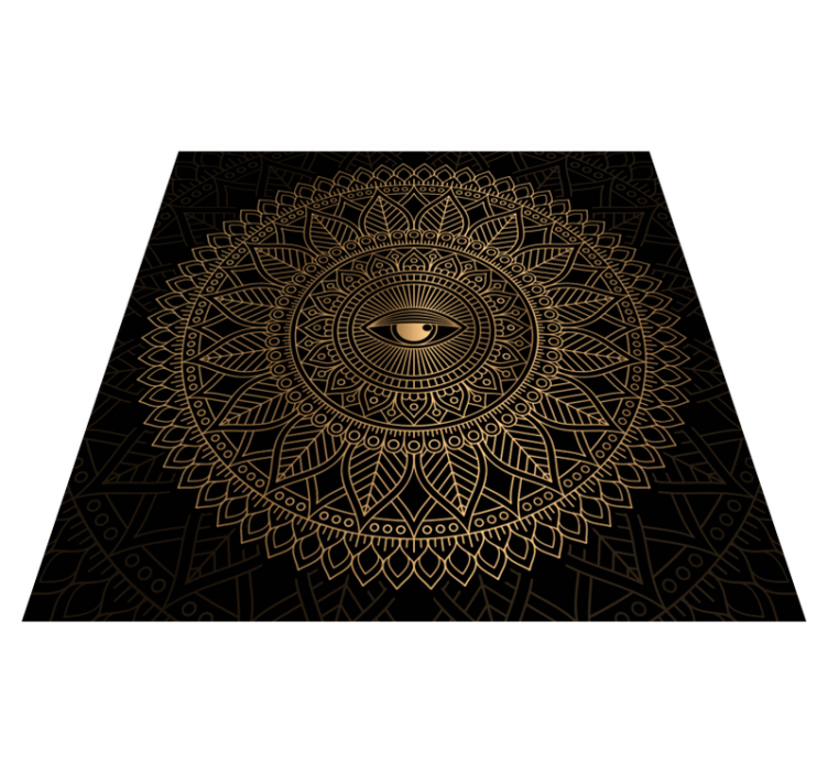 Mandala mind látó szem mandala vinyl szőnyeg - TenStickers