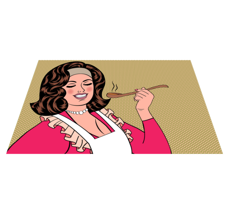 Főzés rajzfilmfigura vinil szőnyeg konyha - TenStickers