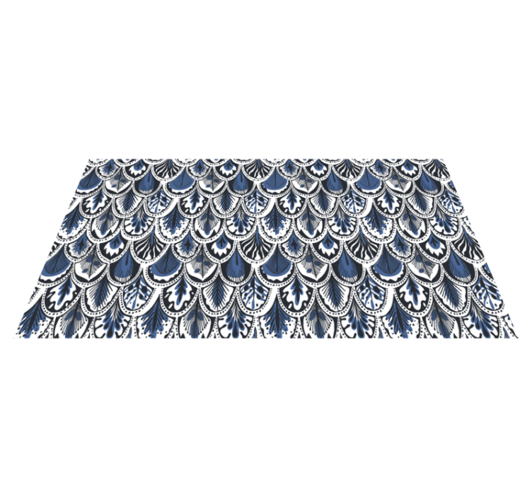 Páva farok minta vinil szőnyeg csempe hatás - TenStickers