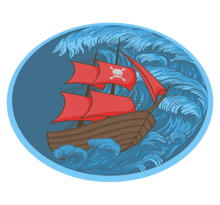 Kalóz játékidő vinil szőnyeg Játékok - TenStickers