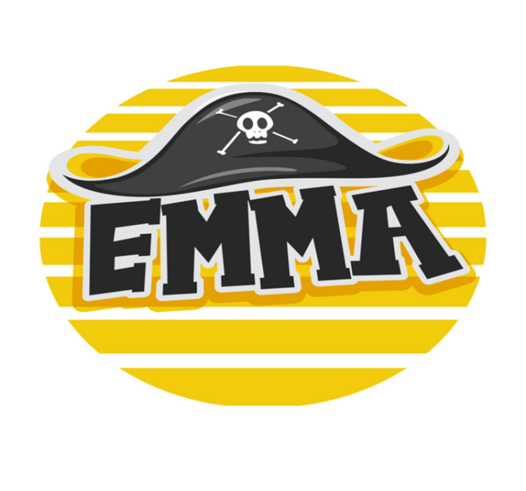 Kalóz témájú Vinil szőnyeg nevekkel - TenStickers