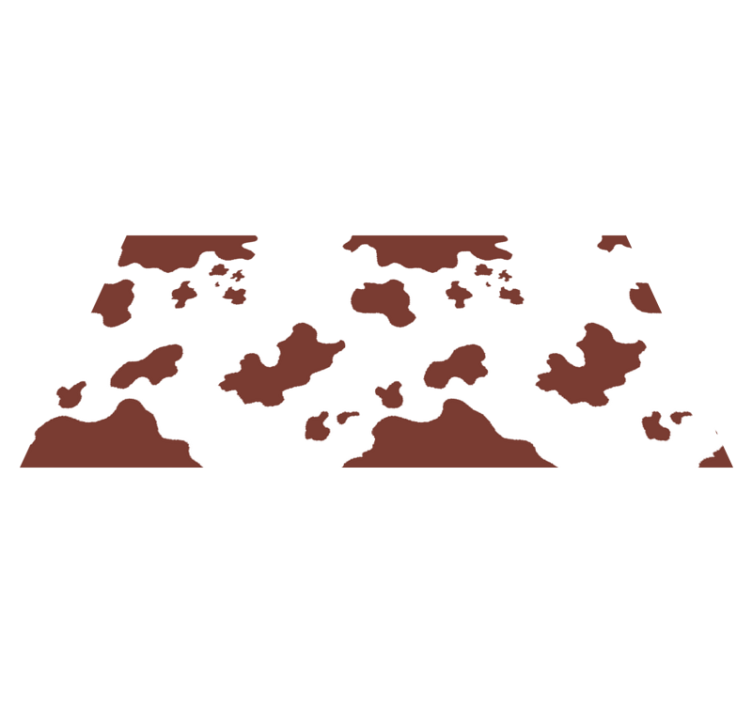 Marhabőr nyomtatott állat nyomtatott vinil szőnyeg - TenStickers