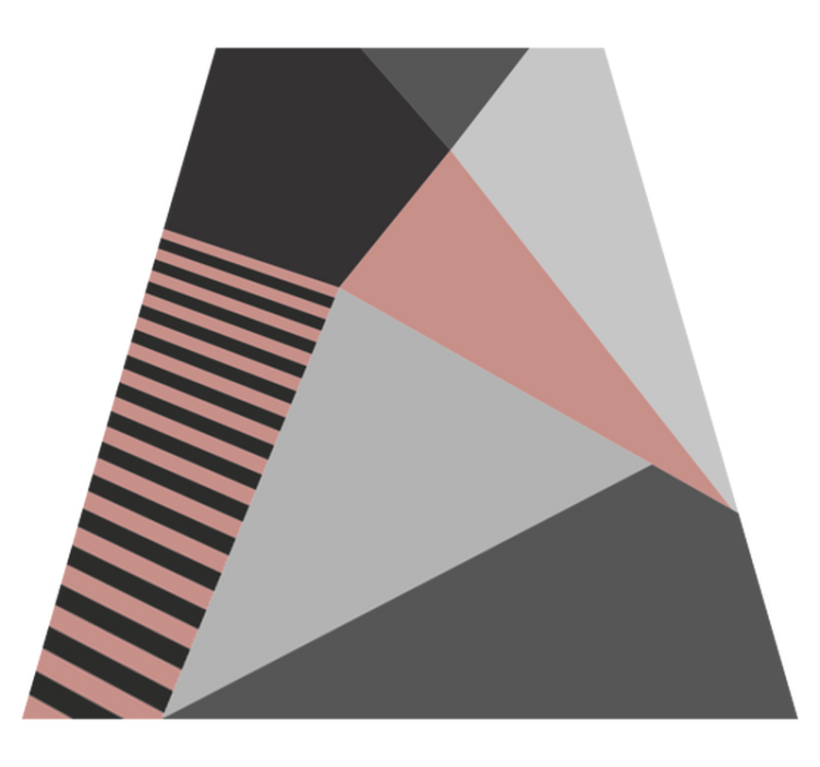 Háromszög alakú geometrikus motívum vinil szőnyeg modern - TenStickers