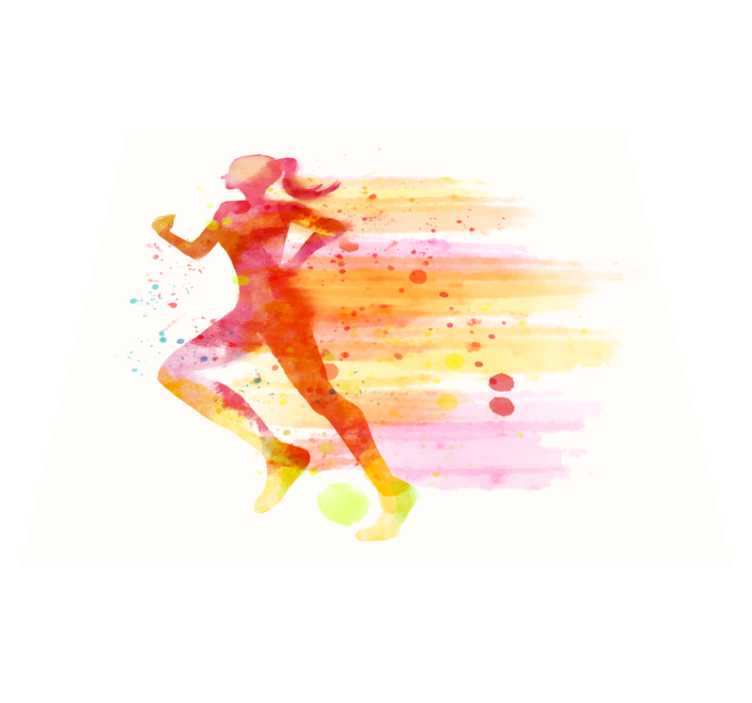 Fitness futó modern szőnyeg - TenStickers