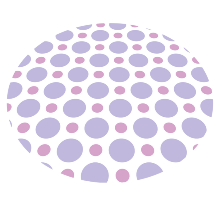 Lila pöttyös geometriai vinilszőnyegek - TenStickers