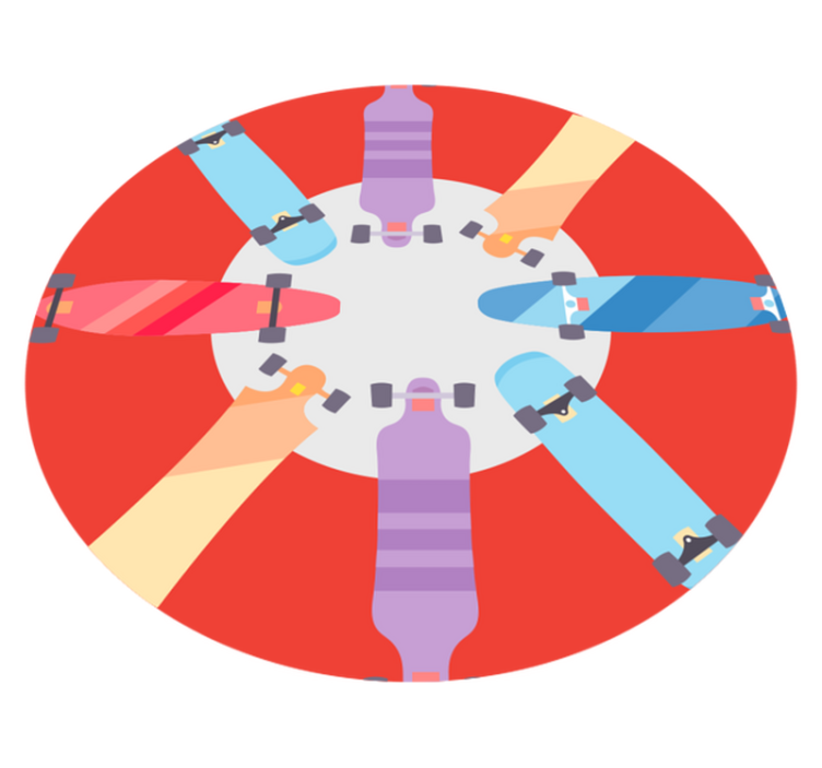 Típusú gördeszka tini vinyl szőnyeg - TenStickers