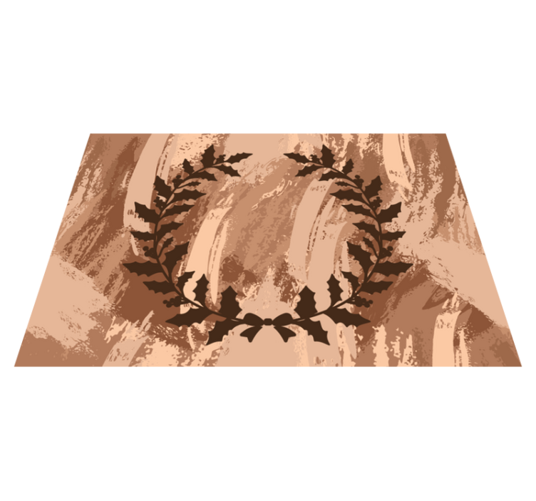 Koszorú virágos vinilszőnyeget hagy - TenStickers