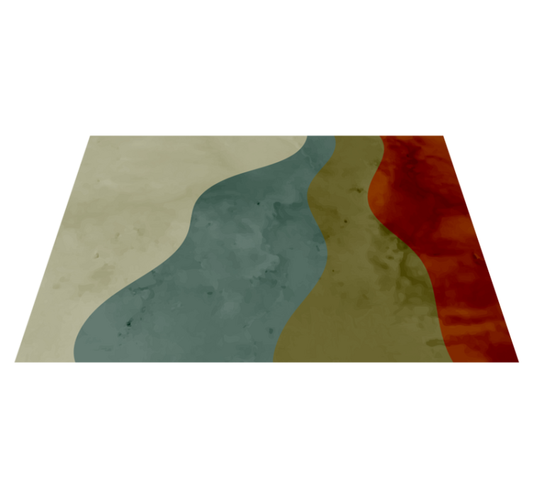 Absztrakt hullámminták Vinil szőnyeg nappali - TenStickers