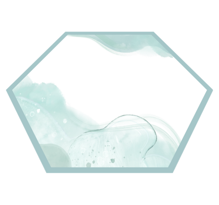 Lágy aqua keringők vinil szőnyeg minimalista - TenStickers