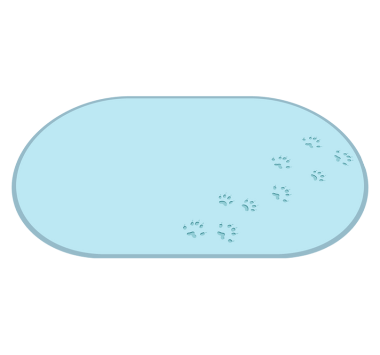 Mancs lenyomat nyomai vinil szőnyeg állat - TenStickers