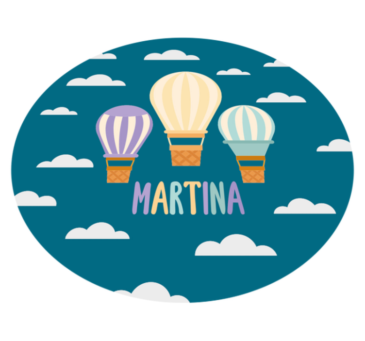 Lufi és felhők személyre szabott mat - TenStickers