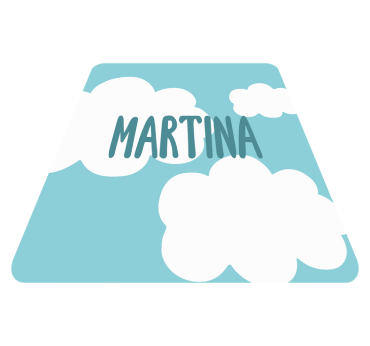 Klasszikus felhők névvel vinil szőnyeg mások - TenStickers