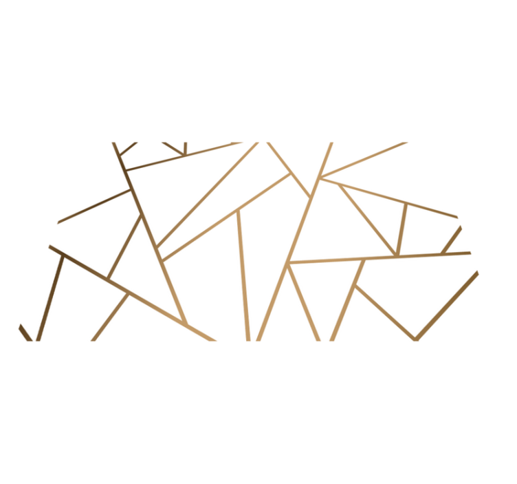 Márvány geometriai formák konyhai vinil szőnyeg - TenStickers