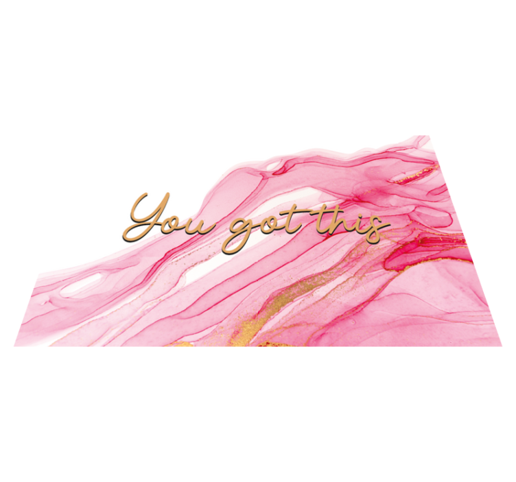 Ezt megvan vinil szőnyeg mondatokkal ellátott vinilszőnyegek - TenStickers