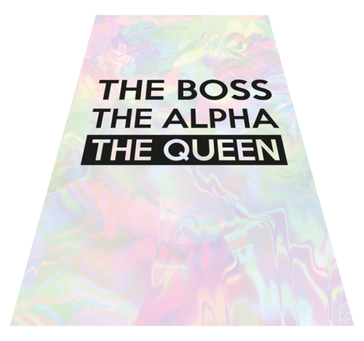 Egyéni motivációs kifejezés Vinil szőnyeg nevekkel - TenStickers