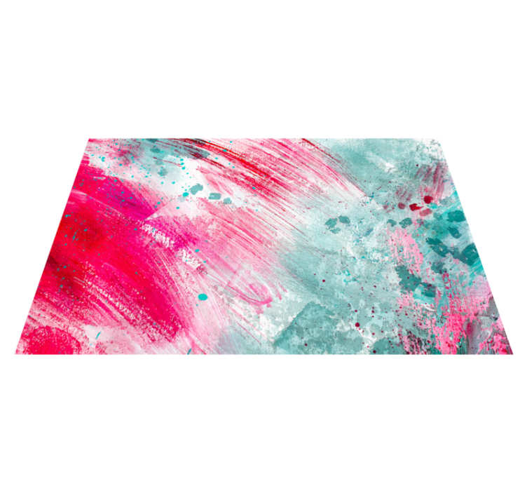 Színes művészi mintás mozaik vinil szőnyeg - TenStickers