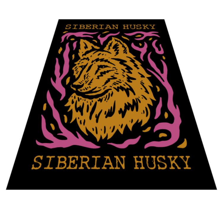 Vinil szőnyeg siberian husky portré - TenStickers