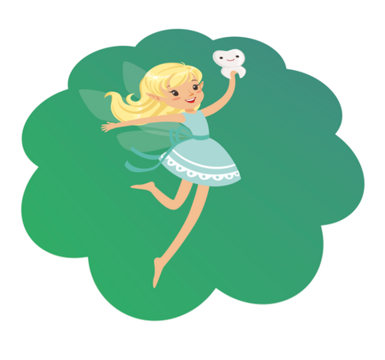 Fogtündér fantázia vinil szőnyeg gyerekek - TenStickers