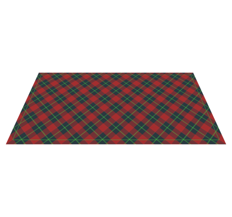 Skót tartan vintage szőnyeg - TenStickers