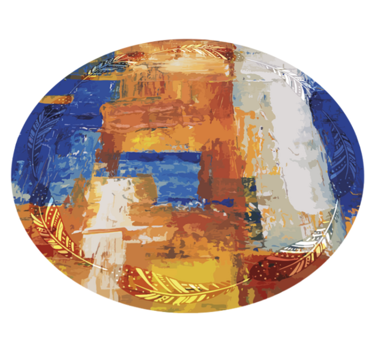 Absztrakt színfúzió vinil szőnyeg minimalista - TenStickers