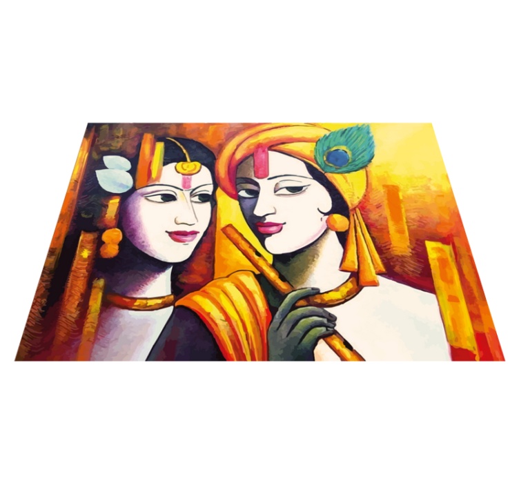 Kulturális lényeg Vinil szőnyeg nappali - TenStickers