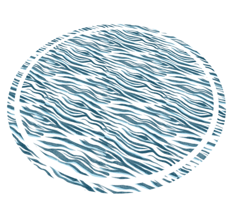 Blu animal print vinyl szőnyeg - TenStickers