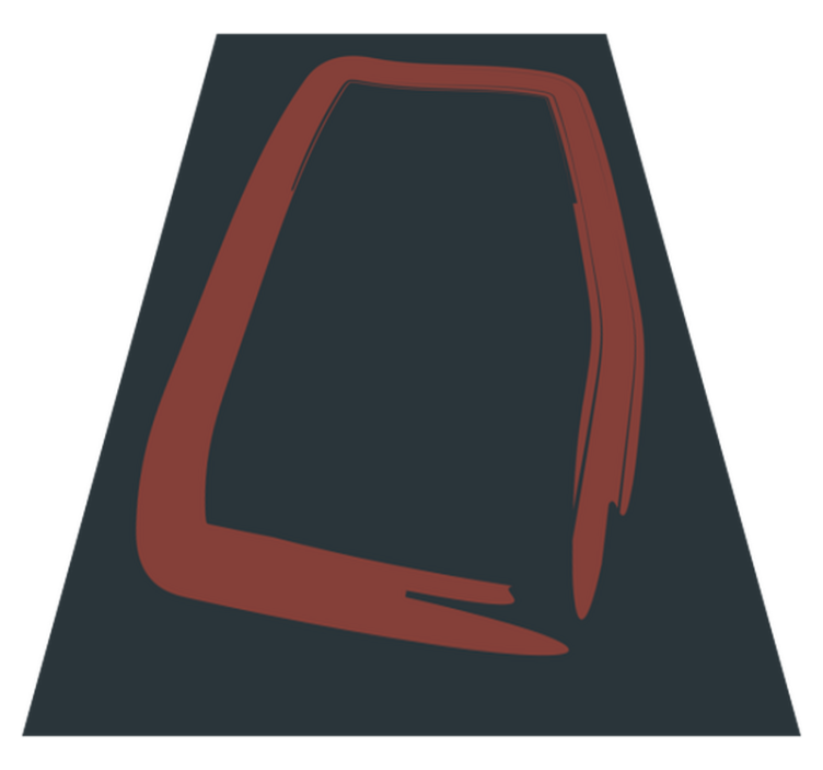 Elegáns absztrakt forma Vinil szőnyeg nappali - TenStickers