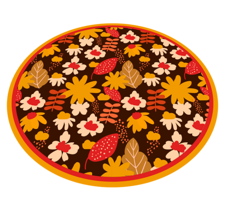 70-es évek popvirág vintage szőnyeg - TenStickers