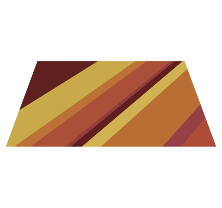 Meleg retró csíkok vinil szőnyeg szüret - TenStickers