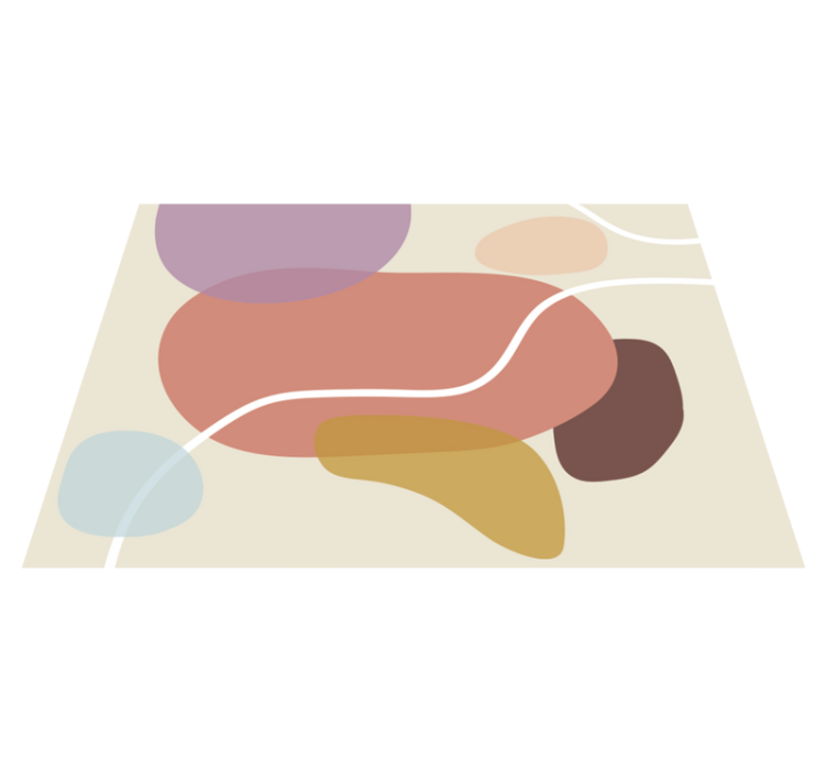 Organikus formák vinil szőnyeg modern - TenStickers