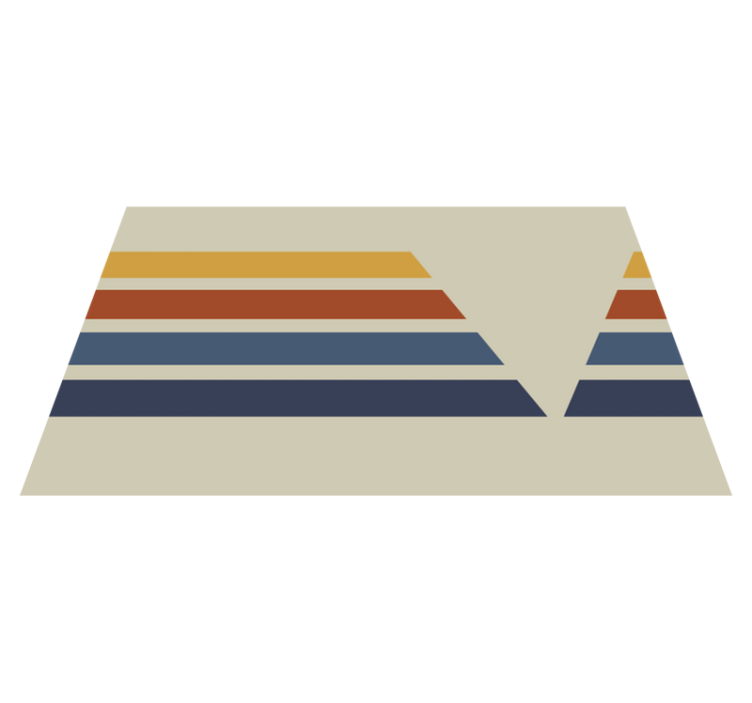 Chevron csíkos motívum vinil szőnyeg geometriai - TenStickers