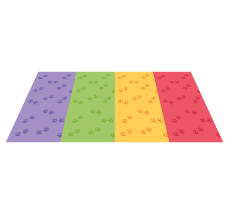 Mancsmintás állati vinilszőnyeg - TenStickers