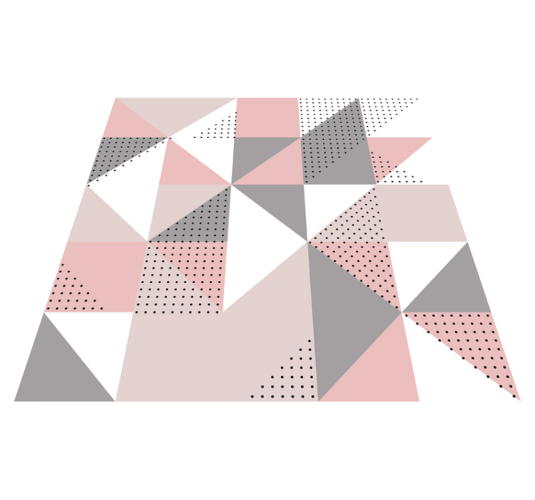 Pasztell északi háromszögek nordic vinyl szőnyeg - TenStickers