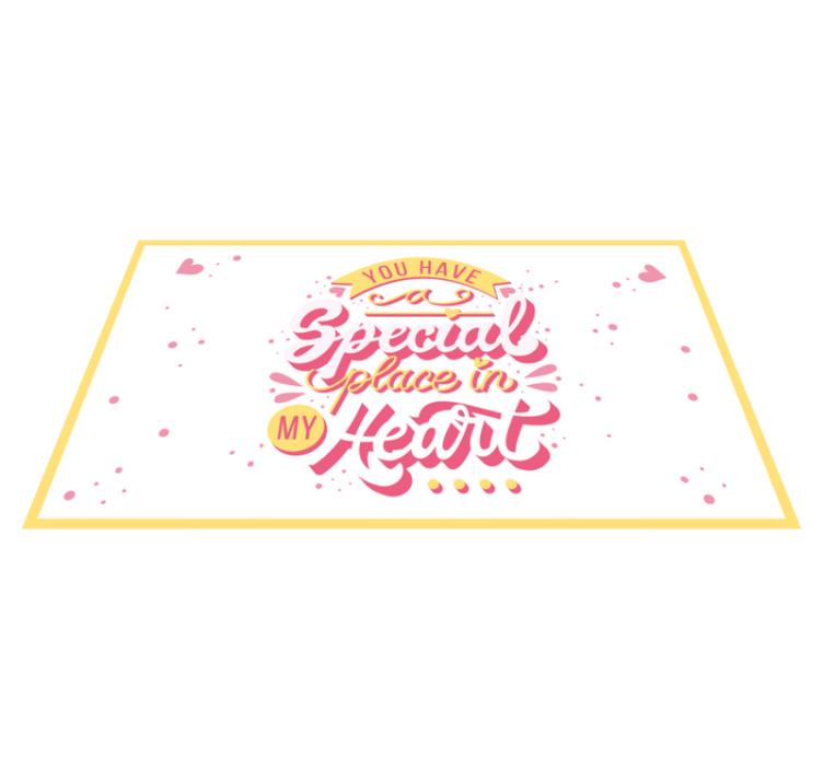 Szívhez szóló vinil szőnyegek mondatokkal - TenStickers