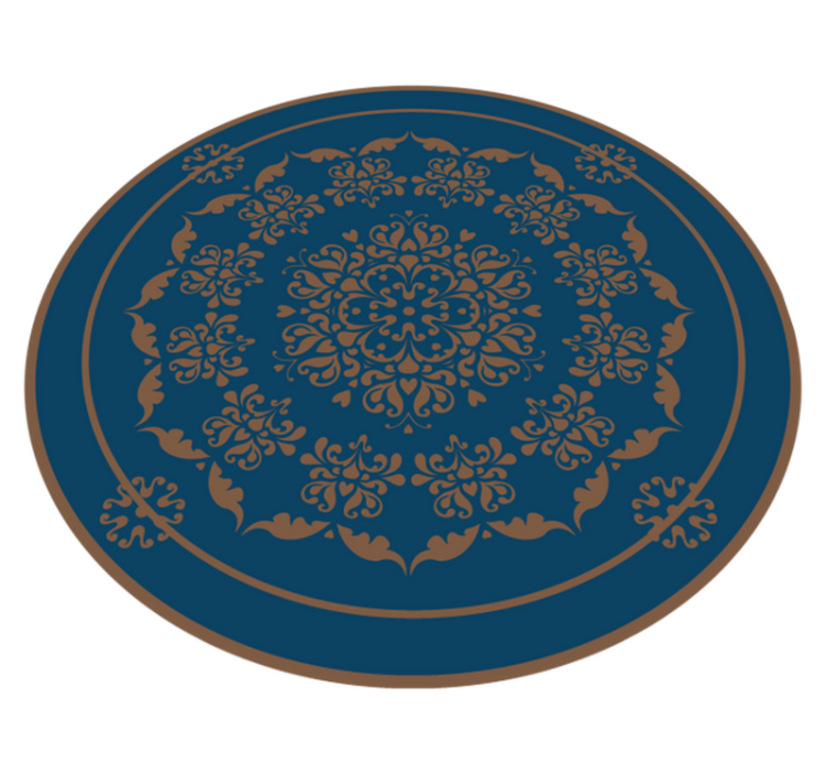 Nagy régi divat mandala vinyl szőnyeg - TenStickers