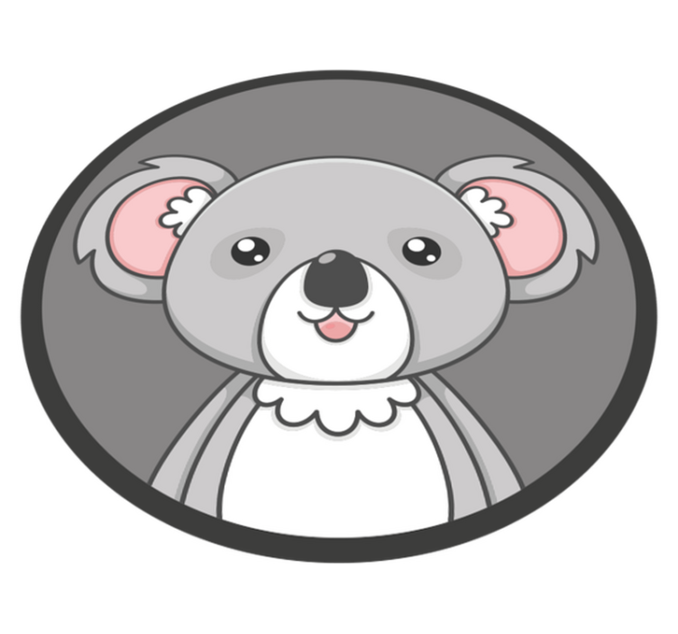 Aranyos koala illusztráció vinil szőnyeg gyerekek - TenStickers
