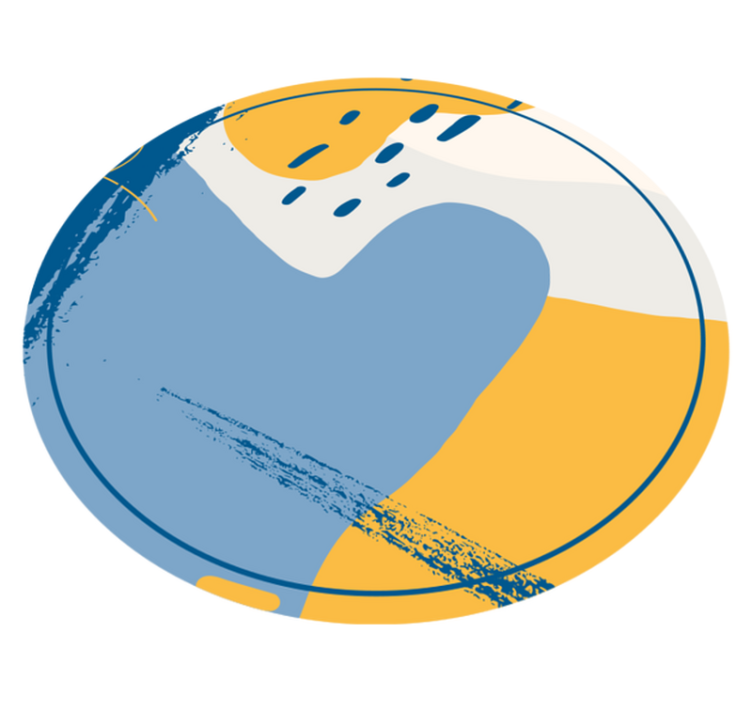 Körkörös művészet vinil szőnyeg kőhatás - TenStickers