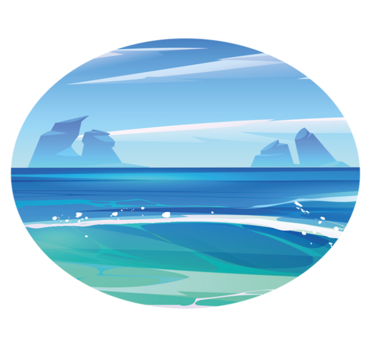 Tengerparti nyugalom vinil szőnyeg természet - TenStickers