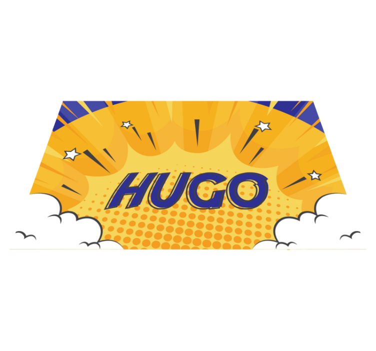 Egyedi hősies napkitörés Vinil szőnyeg nevekkel - TenStickers